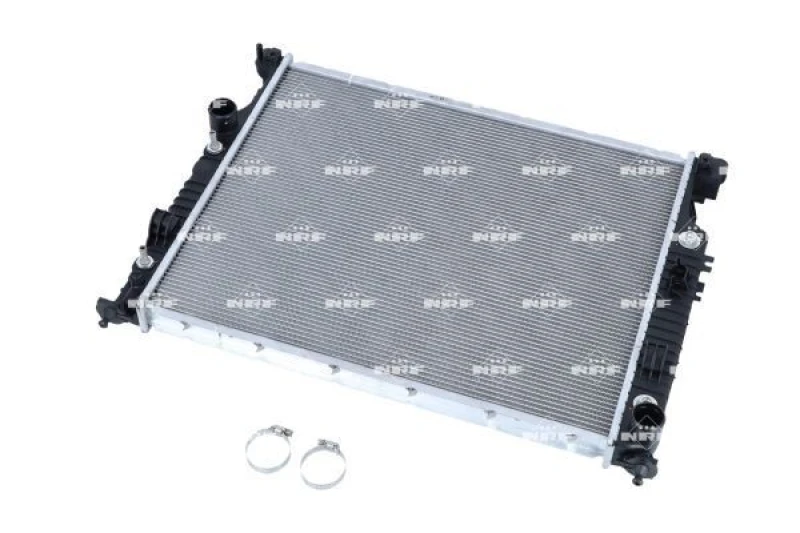 Image of NRF 56074 Engine radiator EASY FIT Brazed cooling fins, Aluminium, with mounting parts Aluminium Radiator,engine cooling (470)