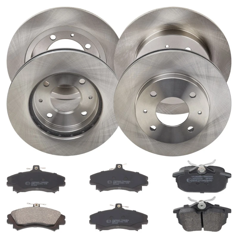 Image of RIDEX 3405B0379 Brake disc and pads set Front Axle, Brake Disc Type: Vented Brake Set,disc brakes (3405)