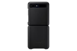 Image of Samsung Galaxy Z Flip Leather Cover Black (EF-VF700LBEGEU)