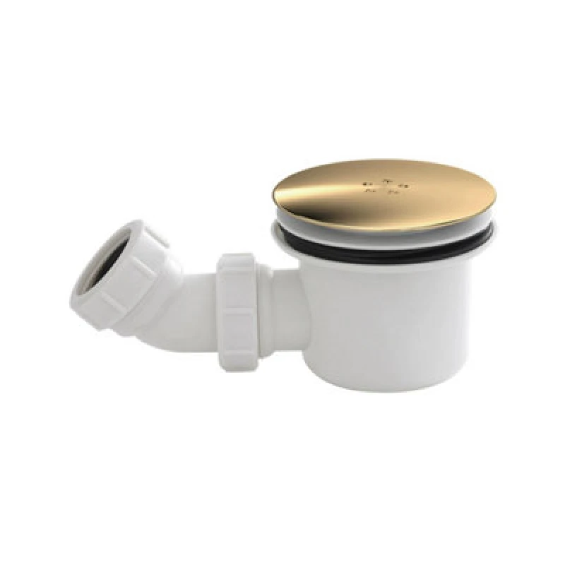 Image of nuie 90mm Fast Flow Shower Waste - White/Brown STW005