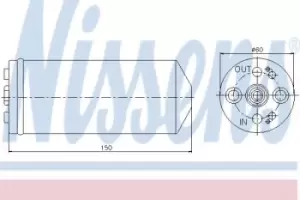 Image of Nissens Dryer air conditioning 95056