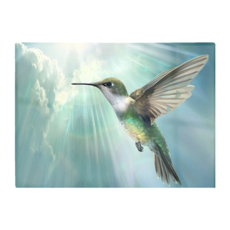 Image of Warren Reed Designer Hummingbird In A Beautiful Sky Chopping Board
