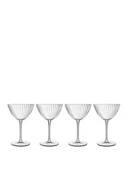 image of Luigi Bormioli Optica Set Of 4 Martini Glasses - 220Ml