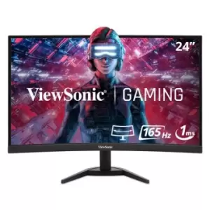 Image of Viewsonic 24" VX Series VX2468-PC-MHD Full HD Curved Gaming LED Monitor