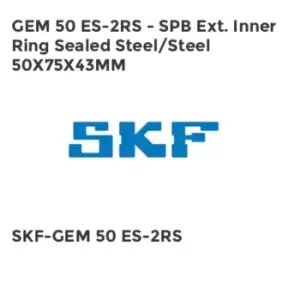 Image of GEM 50 ES-2RS - SPB Ext. Inner Ring Sealed Steel/Steel 50X75X43MM