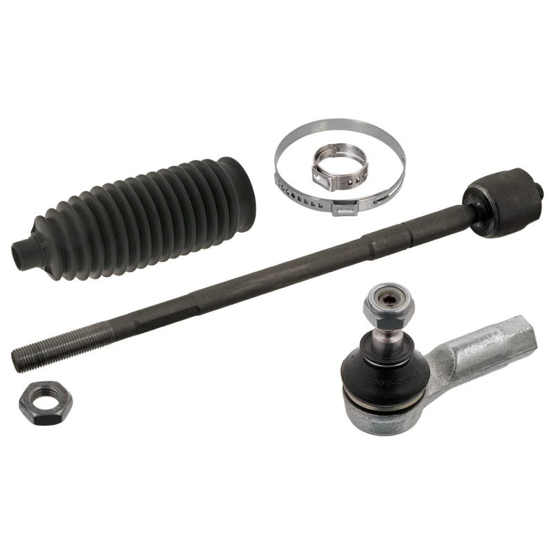 Image of FEBI BILSTEIN 39296 Tie Rod Front Axle Right, with nuts, with bellow Thermoplast Rod Assembly (284)