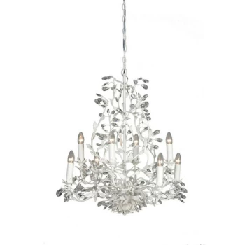 Linea Verdace Lighting - Linea Verdace Michelan 8 Light Multi Arm Chandeliers White Frosted