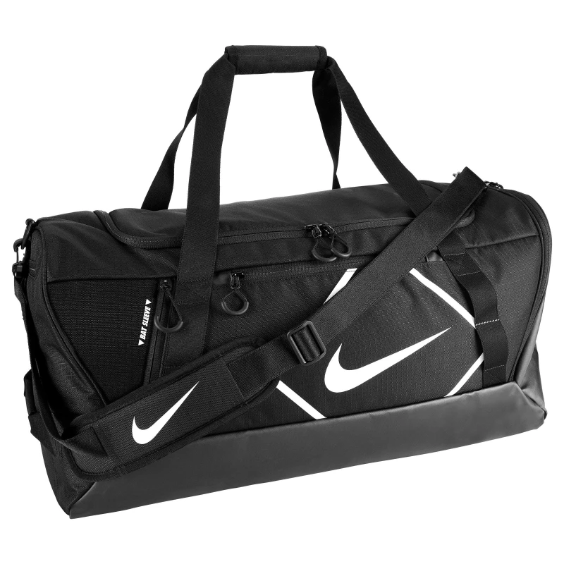 Image of Nike Diamond Baseball Duffel Bag Blk/Blk/Wht unisex One Size
