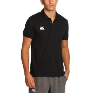 Image of Canterbury Mens Waimak Polo T-Shirt, Black, 2X-Large