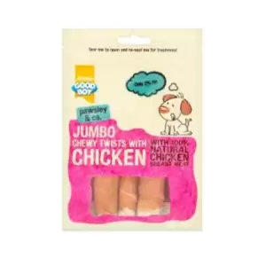 image of Good Boy Jumbo Chicken Chewy Twists Dog Treats 100g