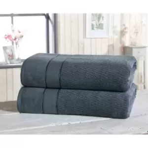 image of Rapport Home Furnishings Royal Velvet 550gsm Towel Bale - 2 Piece - Denim