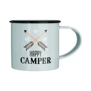 image of "Happy Camper" Metal Mug 350ml