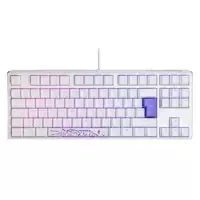 image of Ducky One 3 Classic TKL USB RGB Mechanical Gaming Keyboard Cherry Red - Pure White UK Layout