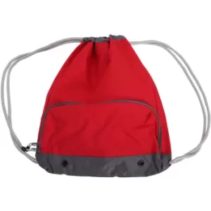 image of Athleisure Water Resistant Drawstring Sports Gymsac Bag (Pack of 2) (One Size) (Classic Red) - Bagbase