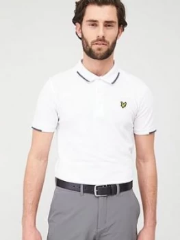 Image of Lyle & Scott Golf Andrew Polo Shirt - White