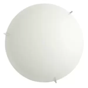 Image of Nail 50cm Flush Ceiling Light, Opal Glass Shade