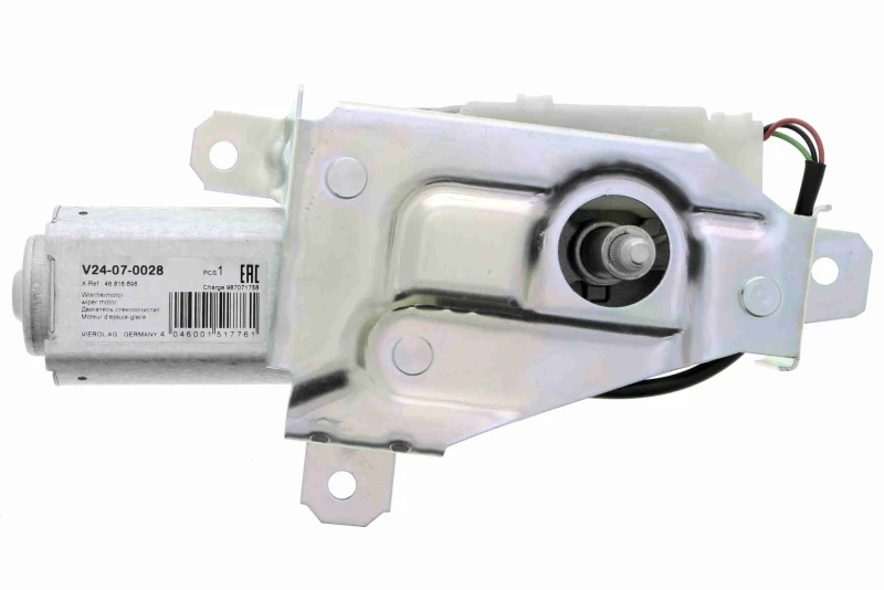 Image of VEMO V24-07-0028 Wiper Motor Q+, original equipment manufacturer quality, Rear Wiper Motor (295)