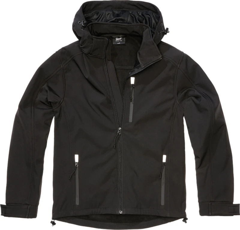 Image of Brandit Hurricane Softshell Jacket, black, Size 2XL for Men