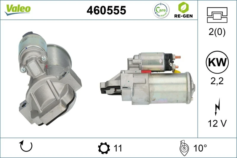 Image of Starter motor VALEO 460555