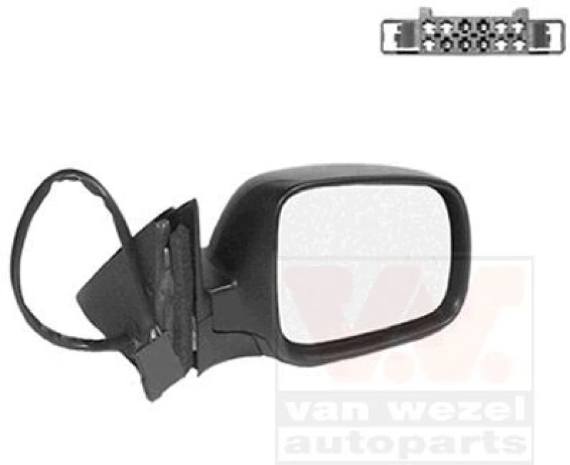 Image of VAN WEZEL Wing mirror VAN WEZEL 5837808