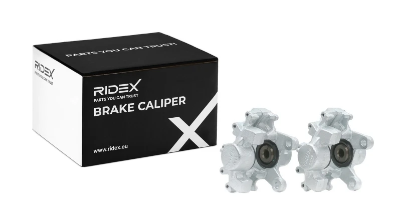 Image of RIDEX 78B1802 Brake caliper Rear Axle, without holder Cast Iron Brake Caliper (78)