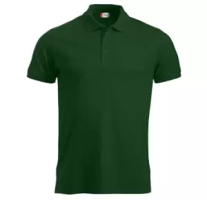 image of Clique Mens Manhattan Polo Shirt (S) (Bottle Green)