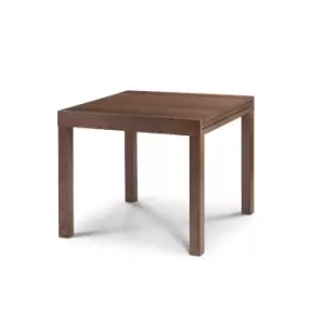 Melrose Square to Rectangle Dining Table with 6 Melrose Chairs Walnut (Brown)