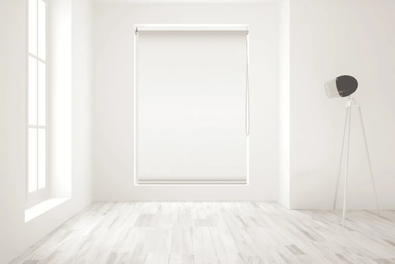 Image of Blinds Outlet Blackout Roller Blind in White Size: 210cm width x 160cm drop White Unisex 210cm width x 160cm drop