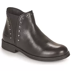 Image of Geox AGATO Girls Childrens Mid Boots in Black - Sizes 10 kid,11 kid,11.5 kid,12 kid,13 kid,1 kid,1.5 kid,2.5