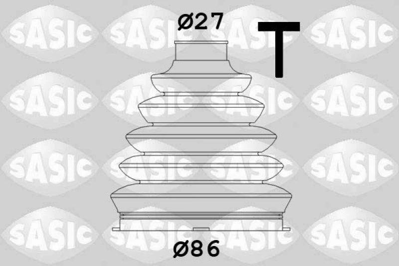 Image of CV boot kit, drive shaft SASIC 1906070