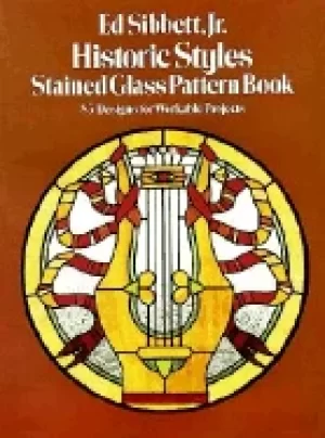 Image of historic styles stained glass pattern book