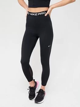 Image of Nike Pro Training 365 Hi Rise Leggings - Black, Size L, Women