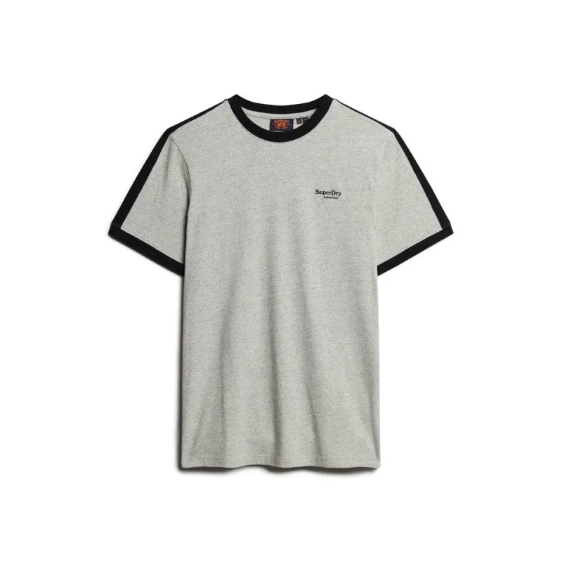 Image of Superdry Retro logo T-Shirt Superdry Essential Gris Male 2XL