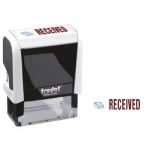 image of Trodat Printy 4912 Worded Stamp Blue Red