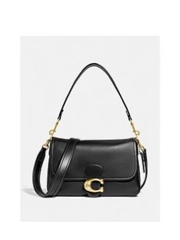 Coach Soft Calf Leather Tabby Shoulder Bag - Black