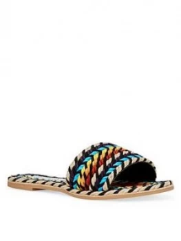 Image of Steve Madden Roper Flat Sandal - Multi, Size 7, Women