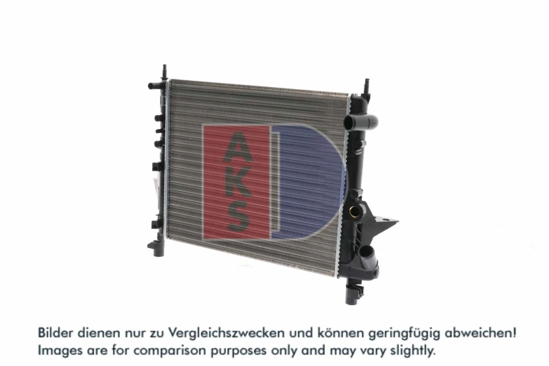 Image of AKS DASIS 181010N Engine radiator Aluminium, Mechanically jointed cooling fins Radiator,engine cooling (470)