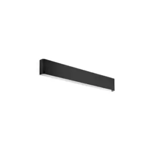 Image of DELTA 61cm Integrated LED Wall Lamp Black, 3000K