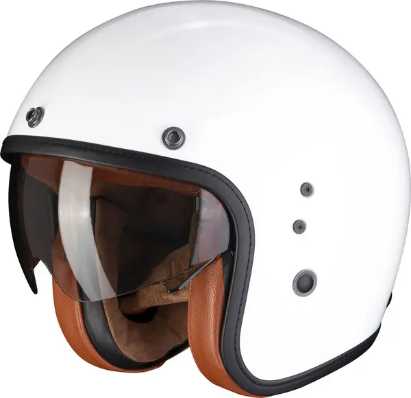 Image of Scorpion Belfast Evo Luxe White Jet Helmet XL