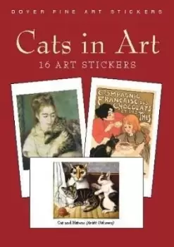 Image of Cats in Art: 16 Art Stickers by Carol Belanger Grafton
