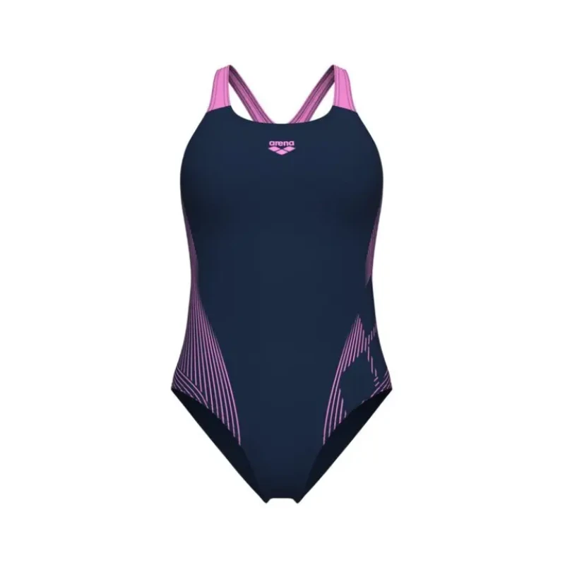 Image of Womens 1 Piece swimsuit Arena Lily Pro Back LB Bleu Female 40