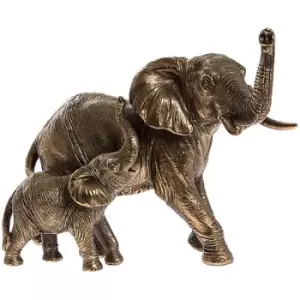 image of Small Reflections Bronze Elephant Baby Ornament