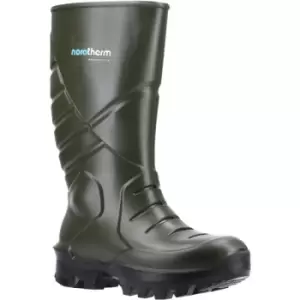 Image of Nora Max Unisex Adult Noratherm S5 PU Safety Boots (10.5 UK) (Green/Black) - Green/Black