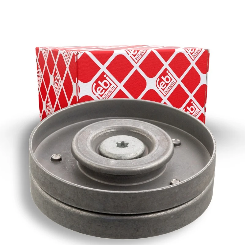 Image of FEBI BILSTEIN 38979 Idler Pulley with screw Metal Deflection/Guide Pulley,v-ribbed belt (312)