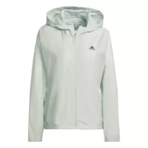 Image of adidas Run Fast Zip Solid Jacket Womens - Green