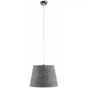 image of Keter Luca Dome Pendant Ceiling Light Grey, 38cm, 1x E27