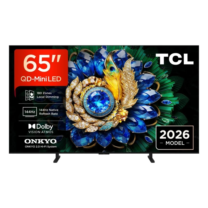 Image of TCL 65A400M-UK 65" 4K QD-Mini LED Google TV 144Hz Gaming Dolby Vision & ONKYO Audio 65A400M-UK Black