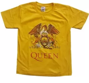 image of Queen - Classic Crest Kids 11 - 12 Years T-Shirt - Yellow