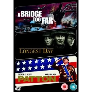 Image of 3 Film Collection: Longest Day + A Bridge Too Far + Patton DVD