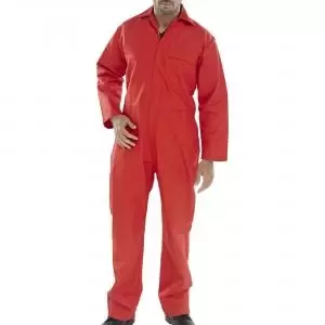 image of Beeswift Fire Retardant Boilersuit Red 38 CFRBSRE38